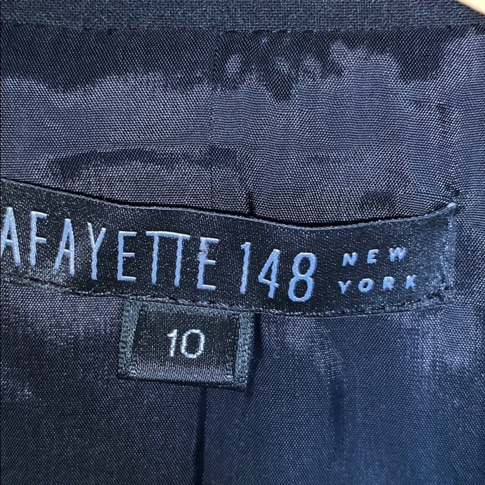 LAFAYETTE 148 NY • Black 2 Button Blazer Jacket 10 - Picture 5 of 6